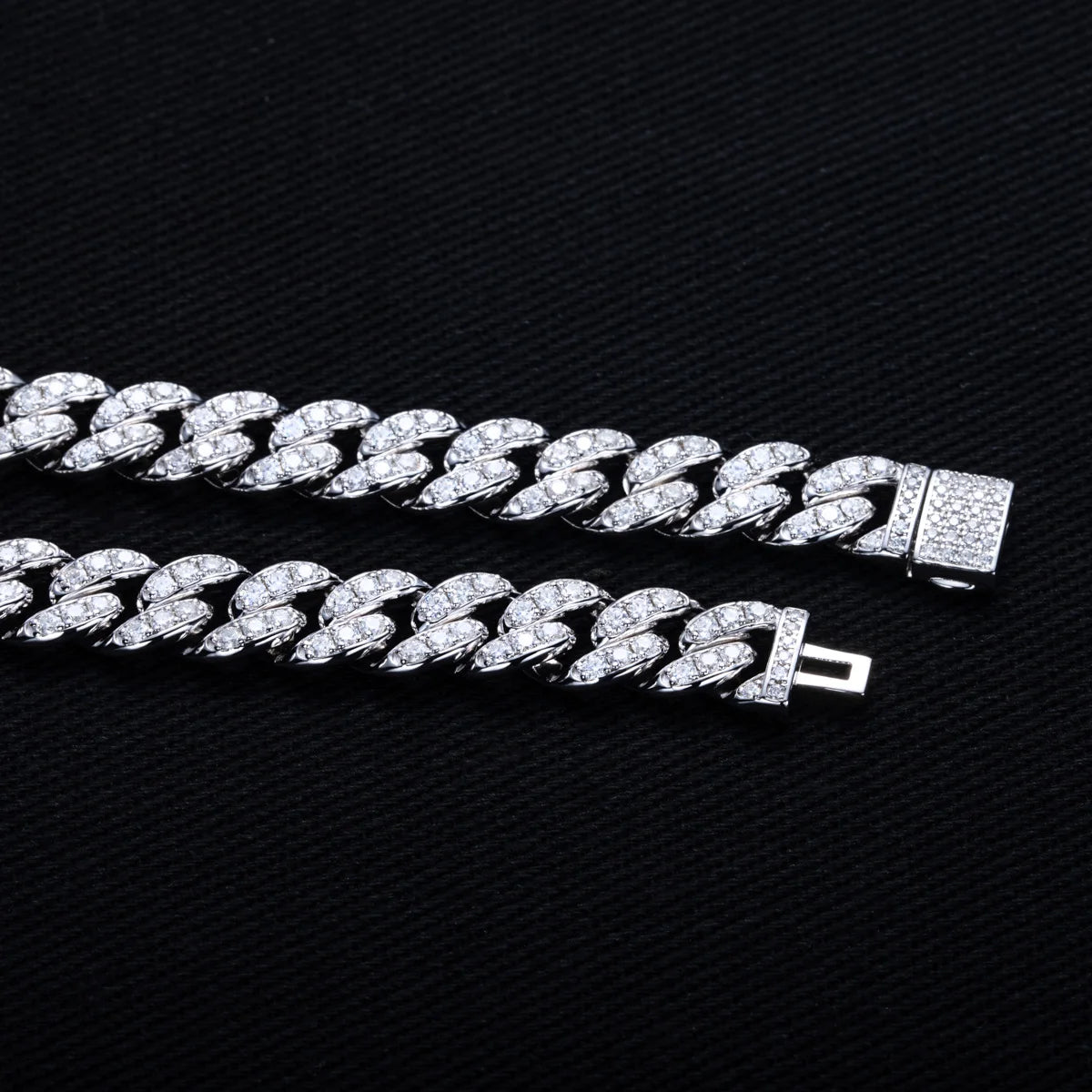 Iced Out Cuban Bracelet — 925 Silver