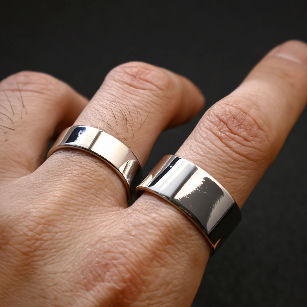 Retro 3 Stacking Rings Set Adjustable Open Ring For Men Gothic Punk Edgy Hiphop Silver-plated Copper Jewelry Accessories Gift