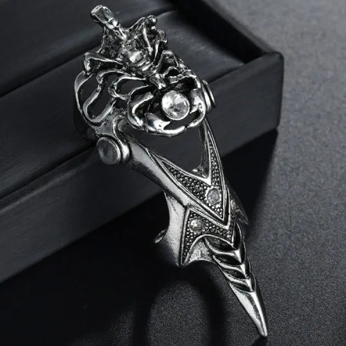 Gothic Punk Dragon Eagle Skull Joint Knuckle Full Finger Claw Ring Unisex Cool Heavy Rock Party Club Charm Knuckle