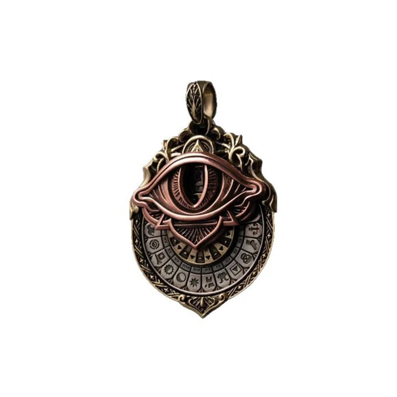 Tarot Vision Pendant - All-Seeing Eye Necklace, Tarot Card Symbol Pendant, Mystic Divination Jewelry, Spiritual Guidance