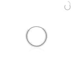 G23 Titanium Open Circle Earrings Cool Air Personality Open Men's And Women's Fashion Tragus Piercing Jewelry Simple Earrings