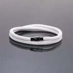 New Minimalist Men's Rope Bracelet Double Layer Survival Bracelet Accessories Boyfriend Gift Magnet Buckle Men's
