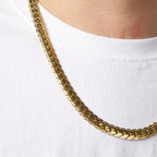 HIYEE 3MM/4MM/5MM/6MM/7MM/8MM Stainless Steel Cuban Lace Curb Link NK Chain Necklace For Men Women Classic Jewelry Accessories