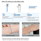 GRA Certified 2mm Moissanite Tennis Bracelet for Women Man 925 Sterling Silver Plated 18k Gold Round Bubble Diamond Bracelets