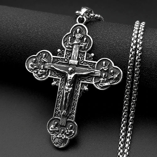 Cross Christian Pendant Necklace — 316L Steel