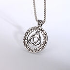 Viking Dragon Stainless Steel Pendant Necklace