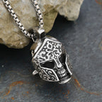 Gothic Skull Pendant Necklace — Stainless Steel