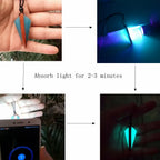 Wood Resin Night Light Pendant Necklace