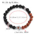 Tiger Eye Lava Bead Chakra Bracelet