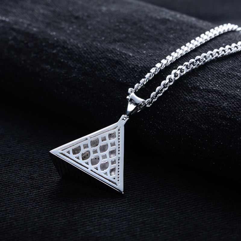 Iced Out Eye of Horus Pendant — 925 Silver