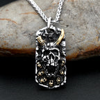 Skull Steel Pendant Vintage Evil 316L Skeleton