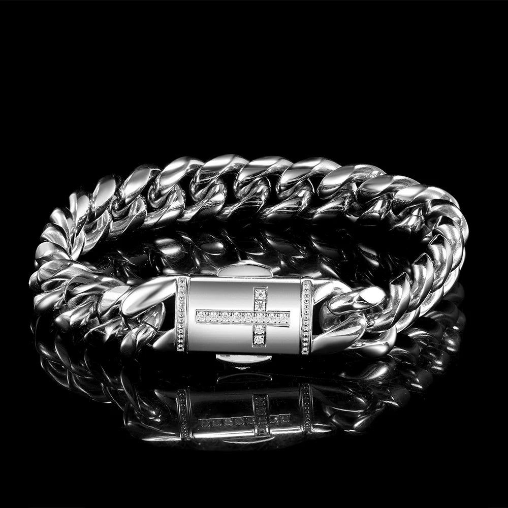 Stainless Steel Cuban Chain Necklace Miami 12MM