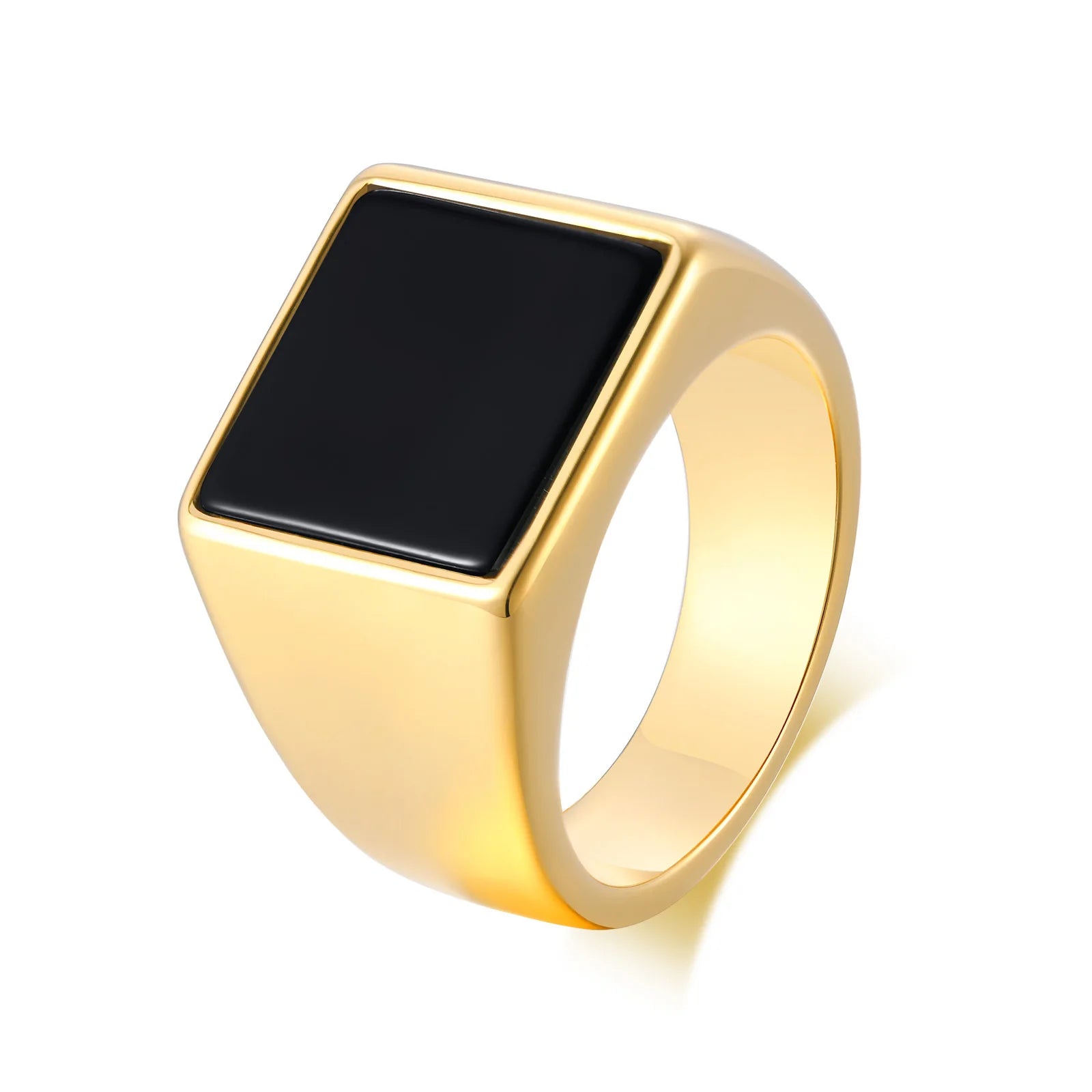 Smooth Signet Ring — Stainless Steel