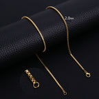 Box Chain Necklace — Stainless Steel 3mm