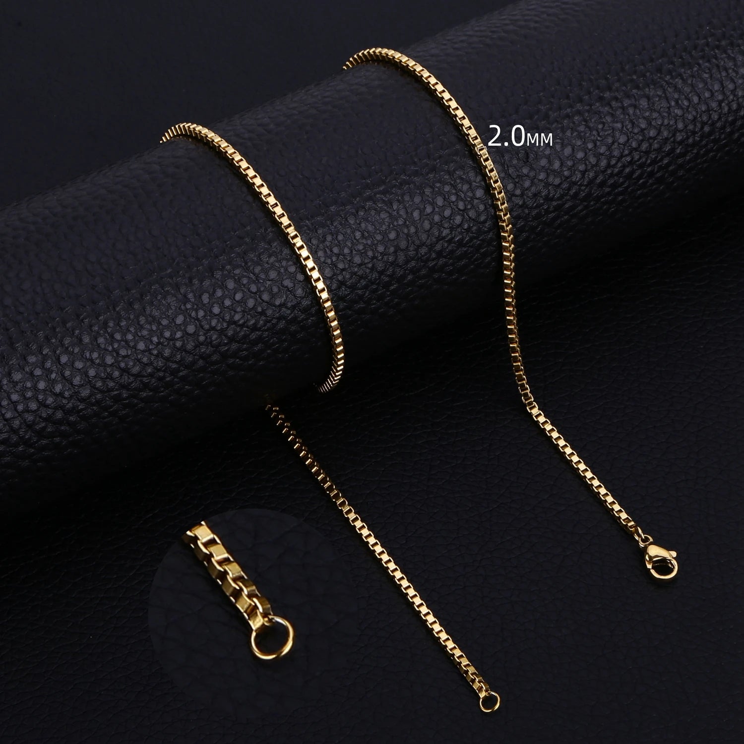 Box Chain Necklace — Stainless Steel 3mm
