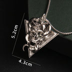 Skull Steel Pendant European American Snake Wrapped