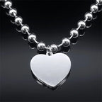 Gothic Heart Steel Pendant Punk Egirl Korean Kpop
