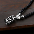 Skull Black Pendant Vintage Punk Rock 50CM Long