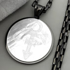 Steel Chain Rip Memorial Symbol Love Logo Minimalism