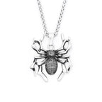 Spider Pendant Necklace — Stainless Steel