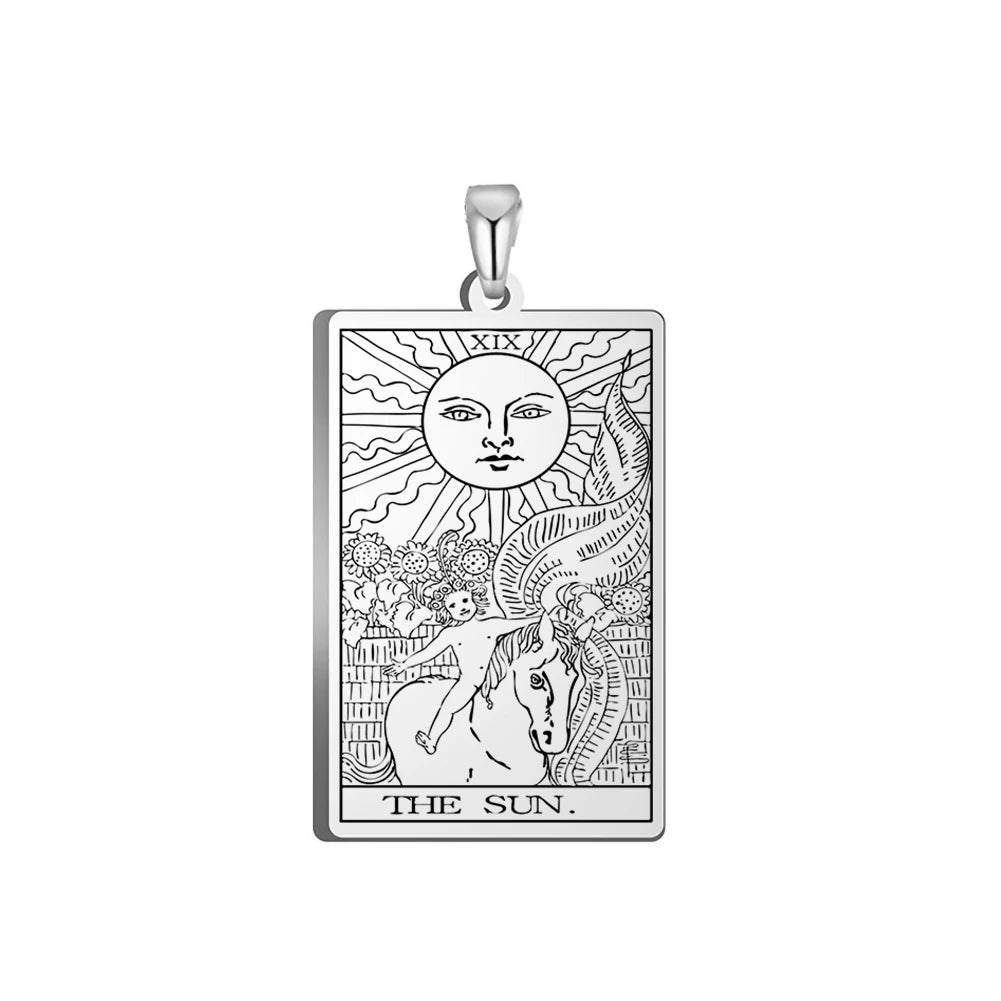 Tarot Major Arcana Amulet Necklace — Stainless Steel