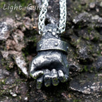 Power Fist Stainless Steel Pendant Necklace