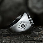 Hip Hop Trend Retro Simple Trend Punk Rock Viking Alloy Anchor Ring for Men Street Accessories