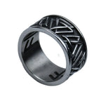 Viking Raven Valknut Amulet Ring — Stainless Steel