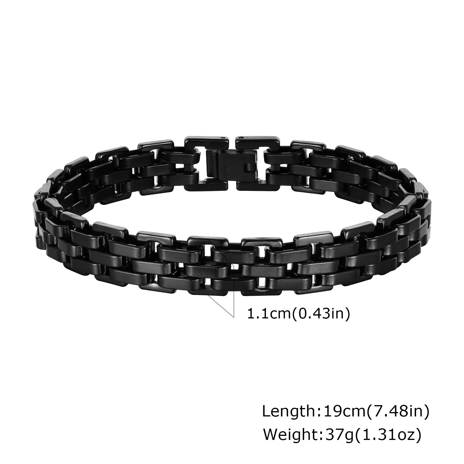 Two-Tone Statement Bracelet — Stainless Steel