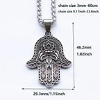 New Design Stainless Steel religion Virgin flower Hexagram Pendant Biker Gothic fashion Jewelry Wholesale High Quality Gift