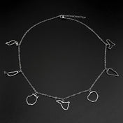 Canary Islands Map Choker Necklace — Stainless Steel