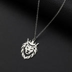 Domineering Ferocious Tiger Head Pendant Stainless Steel Animal Necklace Men's Punk Trend Cool Jewelry Boy Gift