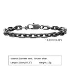 Rolo Link Chain Bracelet — Stainless Steel