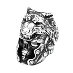 Fashion Punk Vintage Skull Ring Stainless Steel Gothic Biker Ring For Men Women Unique Viking Amulet Jewelry Gift
