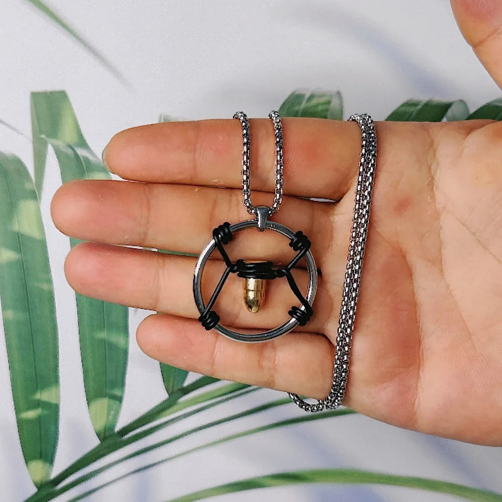 Bullet Pendant Necklace
