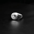 Gothic Spider Ring for Men & Women — Silver-Tone Band