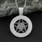 Fashion Vintage Hexagram Pendant Necklaces For Man Women Stainless Steel Star Of David Necklace Amulet Jewelry Gift