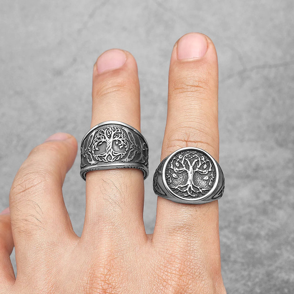 Celtic Knot Tree Ring — Stainless Steel