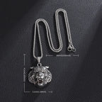 Domineering Ferocious Tiger Head Pendant Stainless Steel Animal Necklace Men's Punk Trend Cool Jewelry Boy Gift