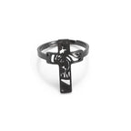 Catholic Jesus Cross Stainless Steel Pendant Necklace for Men Women Vintage Christian Prayer Jewelry