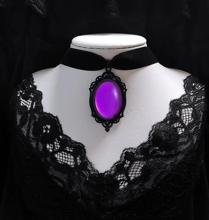 Gothic Crow Pendant Necklace
