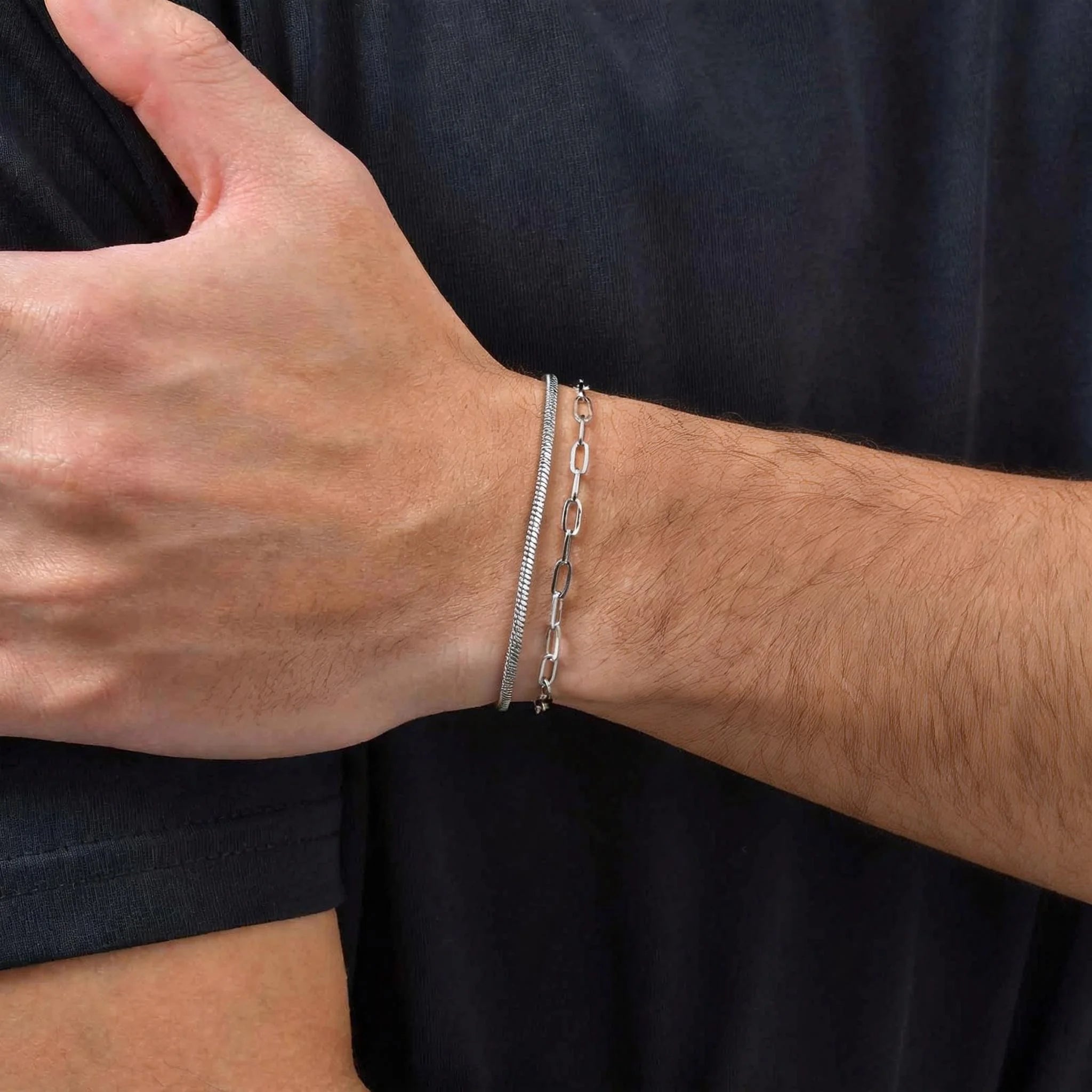 Minimal Thin Chain Bracelet — Stainless