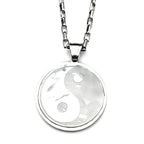 Yin Yang Gold Pendant Necklace — Stainless Steel