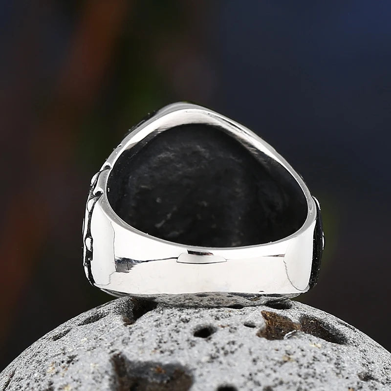 Navy Ship Anchor Classic Signet Ring — Stainless Steel