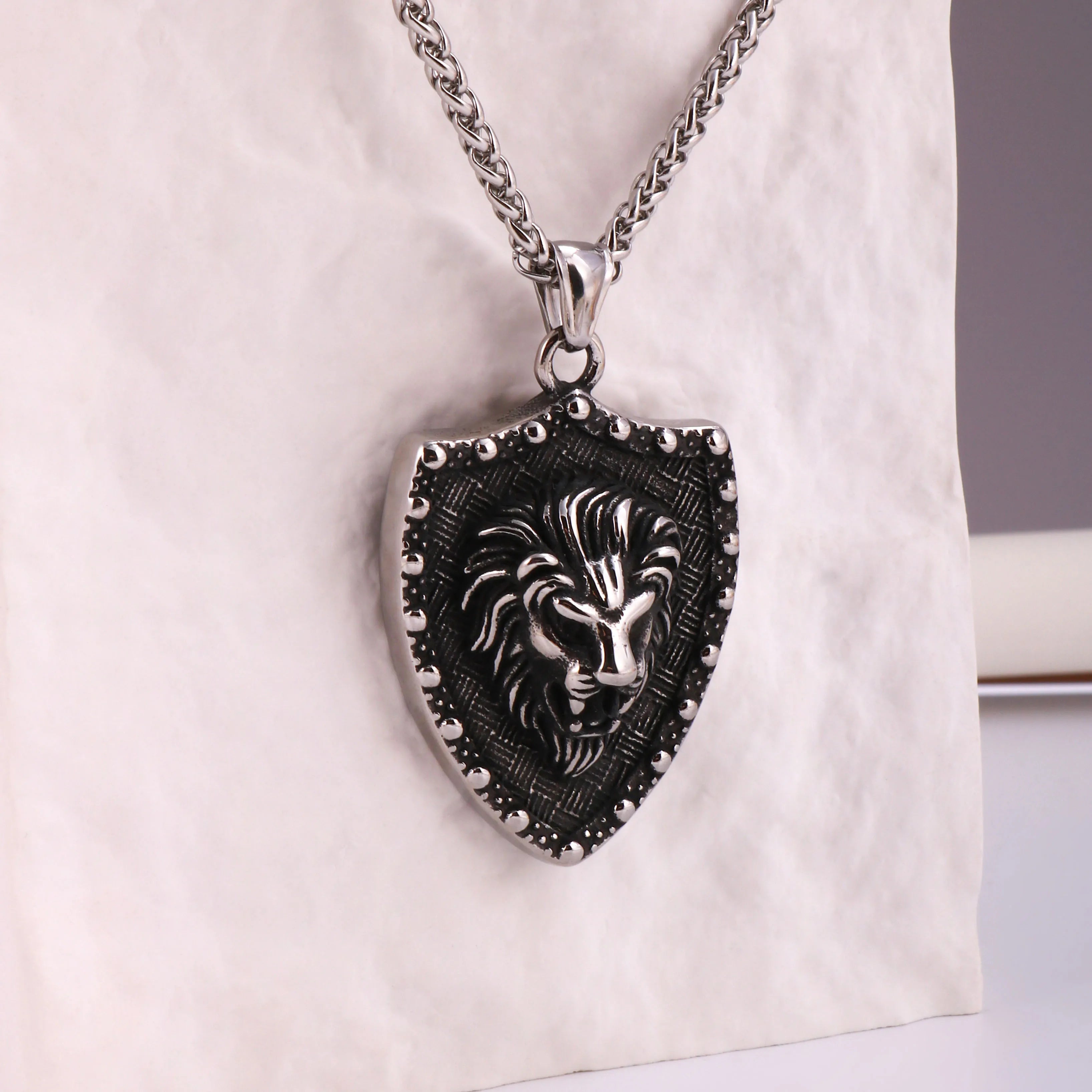 Viking Dragon Stainless Steel Pendant Necklace