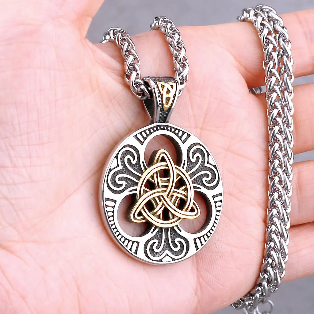 Nordic Vikings Tree of Life Odin Necklace Various Men Celtic Amulet Pendant Stainless Steel Vintage Charm Punk Jewelry