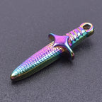 Sword Dagger Wing Pendants DIY Necklace Making — Stainless Steel