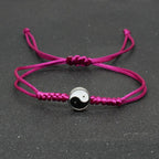 Yin Yang Braided String Bracelet — Adjustable, Multiple Colors