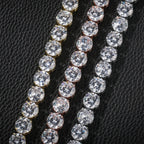 UWIN 10mm Tennis Chain Bracelet Zirconia Iced Out Cubic Baguette Bail Zirconia Fashion Luxury Hiphop Jewelry