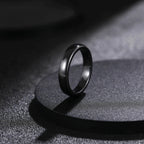 Kolmnsta 2/4/6mm Black Brushed Fashion Ceramic Ring Women Men Wedding Rings Engagement Band Female Jewelry bague Plus